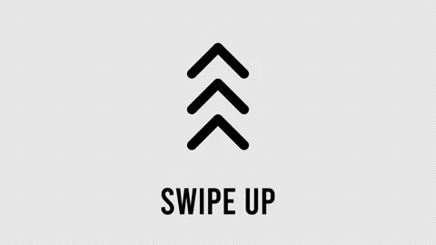 Swipe up animation button. Application and social network icons, swipe up for Stock Footage 154772231