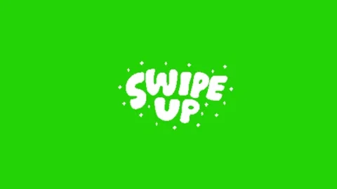 Swipe up animation on green screen Vidéo 331500721