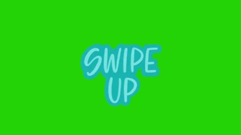 Swipe up animation on green screen Vídeos de archivo 331500737