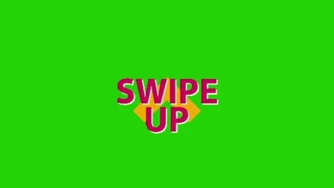 Swipe up animation on green screen Vidéo 331500763