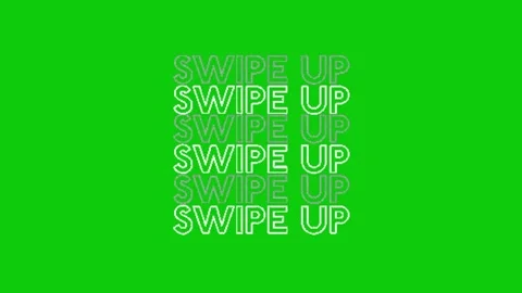 Swipe up animation on green screen 库存影片 331967218