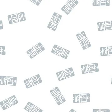 Swipe app for get gift glyph vector seamless pattern 스톡 일러스트