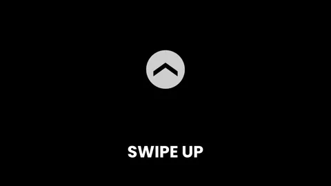 Swipe up arrow icon animation isolated on black background 스톡 동영상 333585220