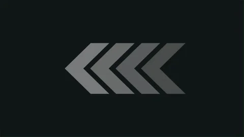 Swipe arrow loop animation. White arrows blinking navigation on black Stock Footage 277337028