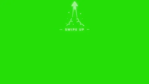 Swipe Up Arrow Minimal Animation Green Screen 動画素材 339639136