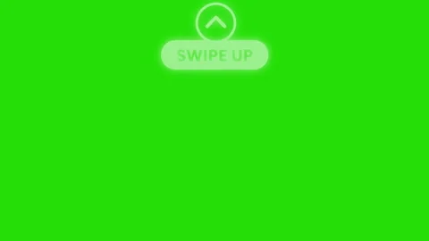 Swipe Up Button Animation Green Screen 動画素材 339639151