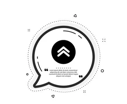 Swipe up button icon. Scrolling arrow sign. Landing page scroll. Vector Stock Illustration