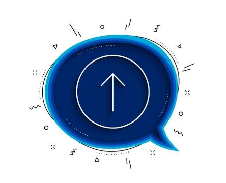 Swipe up button line icon. Scrolling arrow sign. Landing page scroll. Vector Illustrazione stock