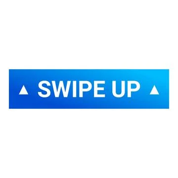 Swipe up button showing upward arrow for social media stories Stock Illustration