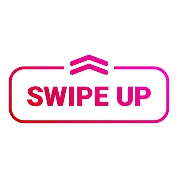 Swipe up button showing upward motion for social media 스톡 일러스트