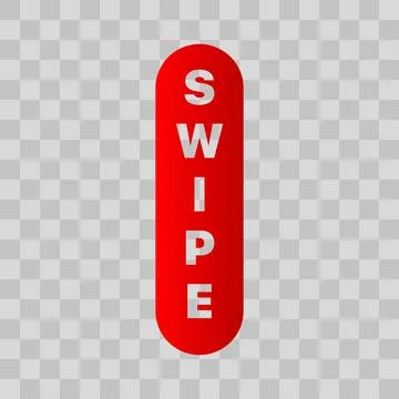 Swipe Button. Swipe Icon. Youtube Swipe. UI Button. Swipe Arrow On a Transparent Stock Illustration