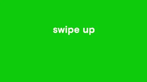 Swipe up call to action on green screen 库存影片 332338684