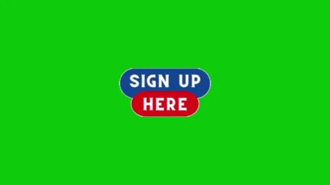 Swipe up call to action on green screen 库存影片 332338700