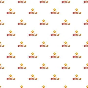 Swipe up call to action seamless pattern background Stock Illustration