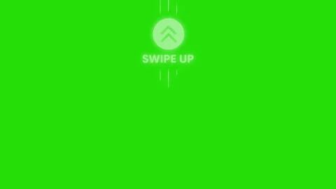 Swipe Up Circle Button Animation Green Screen 動画素材 339639134