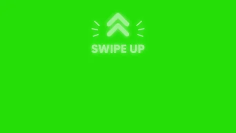Swipe Up Double Chevron Text Animation Green Screen 動画素材 339639139