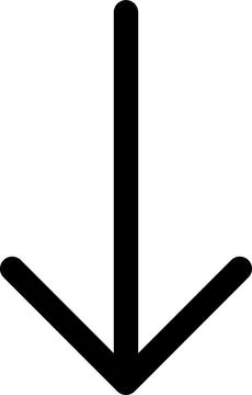 Swipe down icon. Arrow down button symbol. Scroll down icons set Stock Illustration