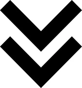 Swipe down icon. Arrow down button symbol. Scroll down icons set Stock Illustration