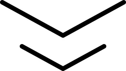 Swipe down icon. Arrow down button symbol. Scroll down icons set Stock Illustration