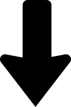 Swipe down icon. Arrow down button symbol. Scroll down icons set Stock Illustration