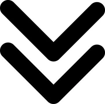 Swipe down icon. Arrow down button symbol. Scroll down icons set Stockillustratie