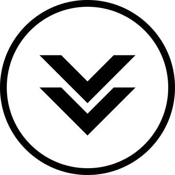 Swipe down icon. Arrow down button symbol. Scroll down icons set Stock Illustration