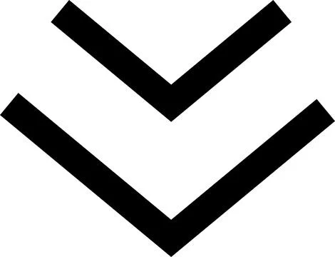 Swipe down icon. Arrow down button symbol. Scroll down icons set イラスト素材