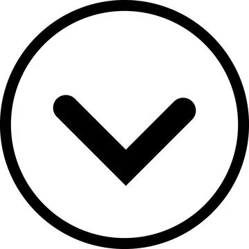 Swipe down icon. Arrow down button symbol. Scroll down icons set イラスト素材