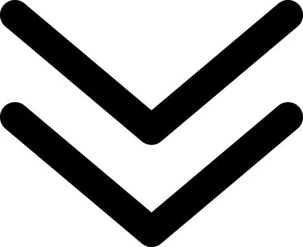 Swipe down icon. Arrow down button symbol. Scroll down icons set イラスト素材