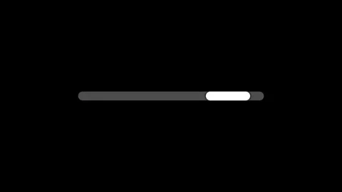 Swipe gesture animation with white pill button on black background Stock Footage 308246236