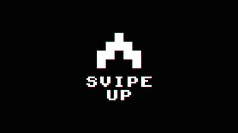 Swipe up glitch icon animated. Stock Footage 167874139