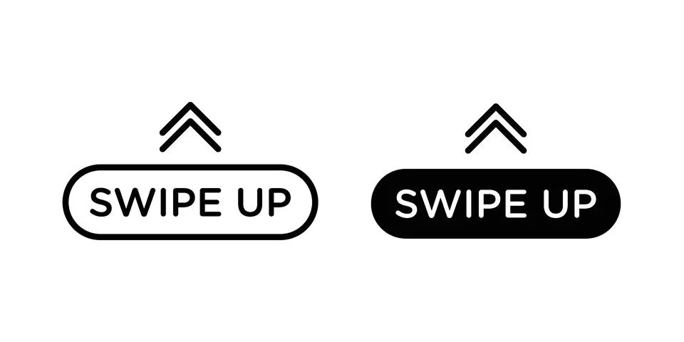 Swipe up icon or illustration vector symbols Stock Illustration