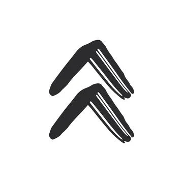 Swipe Up Icon Vector Design. Stock Illustration