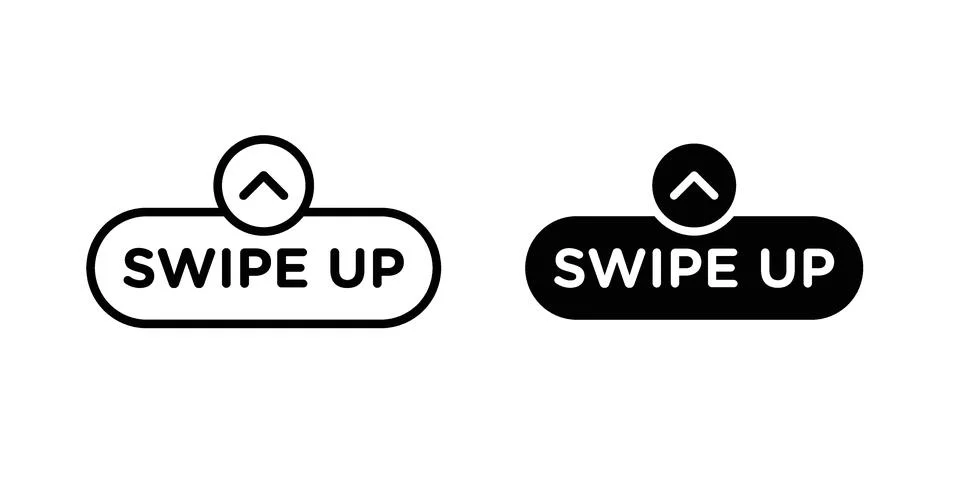 Swipe up icon vector design illustrations Stock Illustration