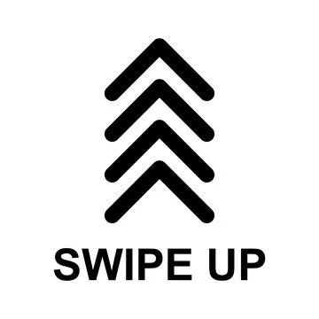 Swipe up internet button, online web design arrow move icon, vector illustrat 스톡 일러스트