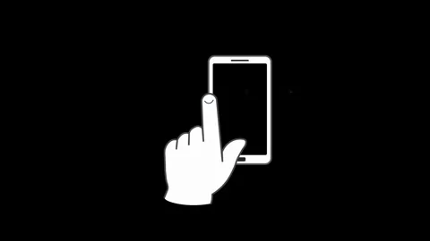 Swipe Left Or Right Hand Gesture On Smartphone Screen Animation Vídeo Stock 346085843