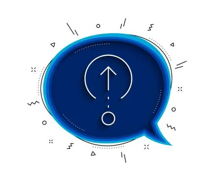 Swipe up line icon. Scrolling arrow sign. Landing page scroll. Vector Illustrazione stock