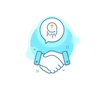 Swipe up line icon. Scrolling arrow sign. Landing page scroll. Vector 스톡 일러스트