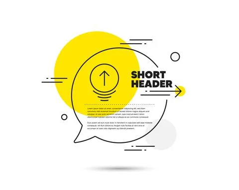 Swipe up line icon. Scrolling arrow sign. Landing page scroll. Vector Stock Illustration