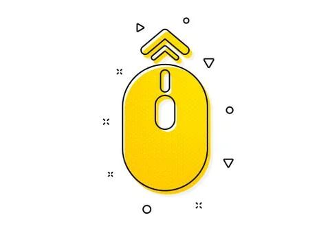 Swipe up mouse icon. Scrolling arrow sign. Landing page scroll. Vector Illustrazione stock