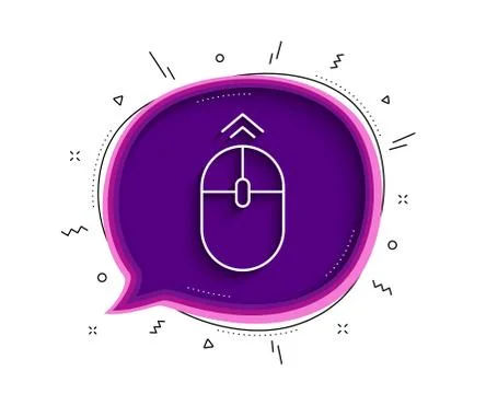 Swipe up mouse line icon. Scrolling arrow sign. Landing page scroll. Vector 스톡 일러스트