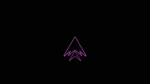 Swipe up neon icon. Scroll arrow up drag button up social media interface action 스톡 동영상 166867785