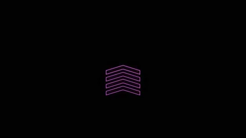 Swipe up neon icon. Scroll arrow up drag button up social media interface action 스톡 동영상 166867978