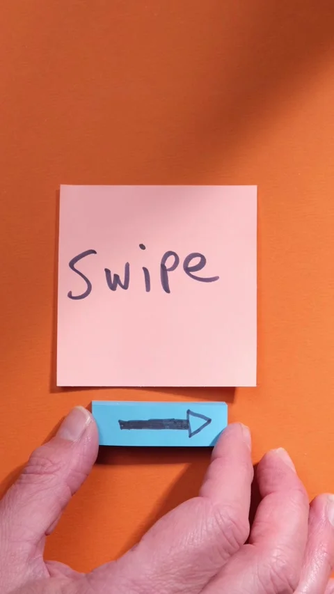 Swipe Right Vídeos de archivo 294794890