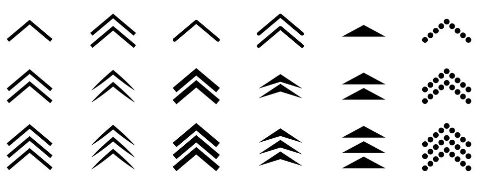 Swipe up, set of buttons Stock Illustration