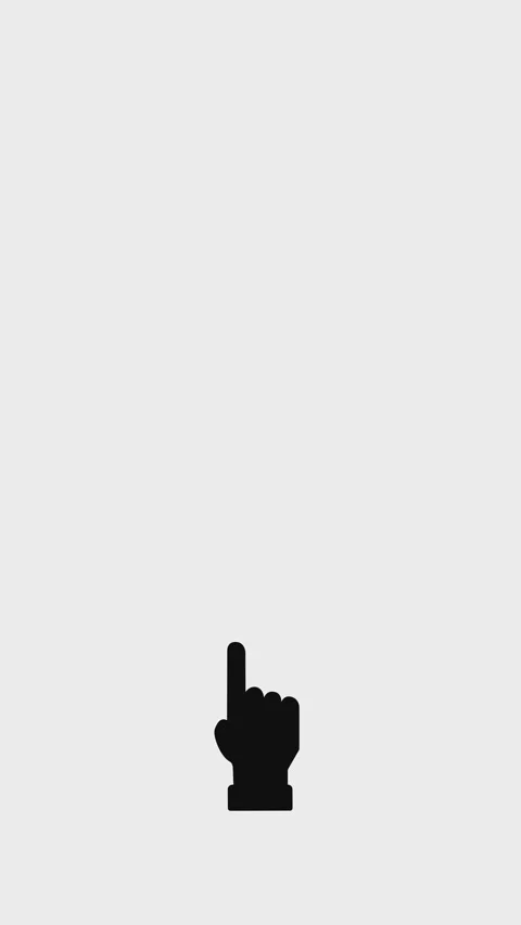 Swipe Up Shape One Finger Stock Footage 297144686