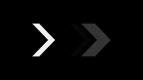 Swiping Arrow Icon in HD Video Neon Animation Vídeos de archivo 304555960