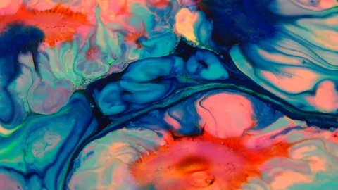 Swirl and Explosion Blast of Mixed Paint 15 Stock Footage 104385748