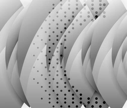 Swirl and wave 3d effect objects, abstract template vector design 스톡 일러스트