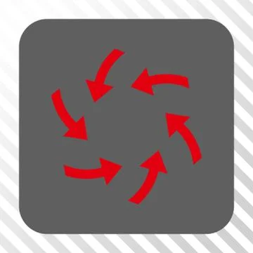 Swirl Arrows Rounded Square Button イラスト素材